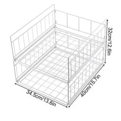 DAUERHAFT Cabinet Organizer Shelf, Rugged And Durable Metal Structure Design Hanging KitchenBaskets For Pantry For Packaging Food 10 DAUERHAFT Cabinet Organizer Shelf, Rugged And Durable Metal Structure Design Hanging KitchenBaskets For Pantry For Packaging Food -Amazon Store 41otkeQRruL