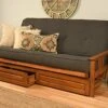 Kodiak Furniture Monterey Futon Set With Storage Drawers, With Barbados Base And Linen Charcoal Mattress -Amazon Store 41owtHE5cPL