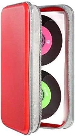 UENTIP 96 Capacity CD Case,CD/DVD Book,Hard Plastic CD Organizer CD Holders Storage Cases(96, Black) -Amazon Store 41p18z4DgUL. AC