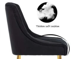 Guyou Kitchen & Dining Room Chairs Set Of 6, Black Velvet Dining Chairs Upholstered Accent Chairs Side Chairs For Kitchen Dining Room Living Room Bedroom (Black) 18 Guyou Kitchen & Dining Room Chairs Set Of 6, Black Velvet Dining Chairs Upholstered Accent Chairs Side Chairs For Kitchen Dining Room Living Room Bedroom (Black) -Amazon Store 41p19ytXc8L