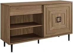Walker Edison Mid-Century Modern Wood Kitchen Buffet Sideboard-Entryway Serving Storage Cabinet Doors-Dining Room Console, 52 Inch, Dark Walnut -Amazon Store 41p9WhFsenL. AC