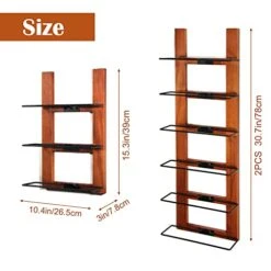 B4Life Wine Racks Wall Mounted, Wall Wine Bottle Display Rack 6 Bottle Wall Wine Racks For Wine Bottles, Wood Wine Holder Wall Mounted For Dining Room, Storage Room, Wine Cellar, Kitchen -Amazon Store 41pCXR0yicL