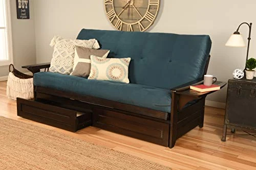 Kodiak Futons Phoenix Sofa Bed, Full, Suede Navy 3 Kodiak Futons Phoenix Sofa Bed, Full, Suede Navy