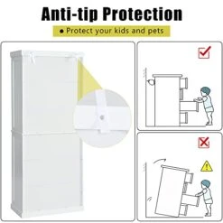 KIGOTY 72" Kitchen Pantry Cupboard With 2 Cabinet,Drawer And Adjustable Shelves,Traditional Freestanding Large Tall Storage Cabinet (33-White) -Amazon Store 41pHrJpUanL