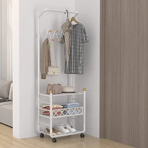 Oroonoko 3-in-1 Entryway Hall Tree Stand Coat Rack With Shoe Storage And Hooks For Entryway Living Room,Bathroom,Hallway 3 Oroonoko 3-in-1 Entryway Hall Tree Stand Coat Rack With Shoe Storage And Hooks For Entryway Living Room,Bathroom,Hallway