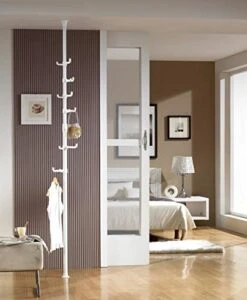 Prince Hanger, One Touch Steel Coat Rack, Freestanding Coat Rack, For Clothes, Hats, Purse, Bags, For Living Room, Bed Room, Home Office Made In Korea, White, PHUS-0011 -Amazon Store 41pe5JLgfvL