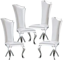 Goderfuu Marble Dining Table For 6 - Marble Dining Room Table With Silver Stainless Steel Base, 78 Inch Rectangle Dining Table Modern Dining Room Table For 6, Gray White Dining Table With Marble Top -Amazon Store 41pfoQw3YXL. AC