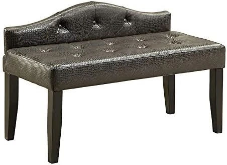 Furniture Of America Leatherette Nadia Modern Bench, 64", Pearl White 9 Furniture Of America Leatherette Nadia Modern Bench, 64", Pearl White - Image 7