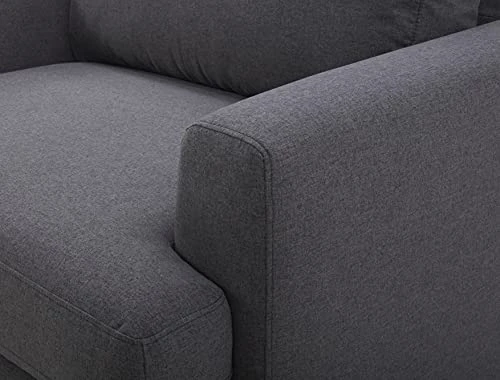 Amazon Brand – Rivet Modern Loveseat Sofa With Underseat Storage, 63.8"W, Graphite 7 Amazon Brand – Rivet Modern Loveseat Sofa With Underseat Storage, 63.8"W, Graphite - Image 5