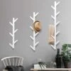 N/A Mufansen Modern Bamboo Tree Coat Rack Wall Mounted 6Hooks Hanging Storage Organizer Entryway Coat & Hat Rack, White And Brown (WHITE, HEIGHT: 38.5") -Amazon Store 41q1aHixAHL