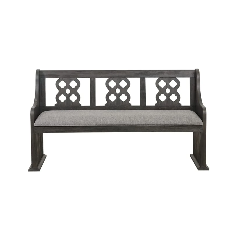 Homelegance Dining Seat Cushion Bench, 62" W, Espresso 5 Homelegance Dining Seat Cushion Bench, 62" W, Espresso - Image 3