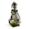 WINE BODIES Shopaholic Lady Metal Wine Bottle Holder Character, Charcoal -Amazon Store 41q9D0vFozL