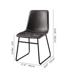 Hanway Modern Dining Table Set For 6 | 4 Chairs + 2 Benches | Upholstered Seats | Rectangular Kitchen & Living Room Furniture | Metal Legs | Faux-Leather | Stylish Home Décor Piece (Black Chair) -Amazon Store 41qExy9ZAXL