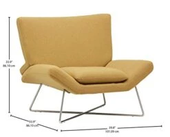 Amazon Brand – Rivet Farr Lotus Accent Chair, 39.8"W, Canary 11 Amazon Brand – Rivet Farr Lotus Accent Chair, 39.8"W, Canary -Amazon Store 41qHndLCtWL