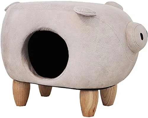 CRITTER SITTERS 14-in. Seat Height Brown Cow Animal Shape Ottoman - Furniture For Nursery, Bedroom, Playroom, And Living Room Decor 10 CRITTER SITTERS 14-in. Seat Height Brown Cow Animal Shape Ottoman - Furniture For Nursery, Bedroom, Playroom, And Living Room Decor - Image 8