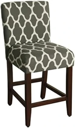 HomePop Upholstered Counter Height Barstool, 24-Inch, Suri Blue & Parsons Classic Upholstered Accent Dining Chair, Set Of 2, Suri Blue -Amazon Store 41qPEn7lLL. AC