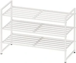 Simple Houseware 3-Tier Stackable Metal Panel Shoes Rack, Bronze -Amazon Store 41qVaTwr7pL. AC