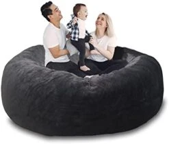 SOXOCE Bean Bag Cover, 6ft, PV Velvet Brown RoundBean Bag Chairs (No Filler) - Comfy Big Bean Bag Chair Covers For Kids, Teens, & Adults - Cover ONLY -Amazon Store 41qWG58dawL. AC