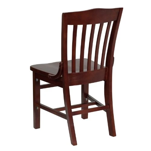 EMMA + OLIVER School House Back Mahogany Wood Chair 9 EMMA + OLIVER School House Back Mahogany Wood Chair - Image 7