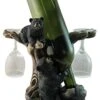 Gifts & Decor 10" Tall Climbing Black Bear Liquor Wine Glasses And Bottle Valet Holder Decorative Figurine -Amazon Store 41qoLOk09OL