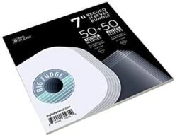 BIG FUDGE Vinyl Record Sleeves Bundle - 50x Record Outer Sleeves Plus 50x Record Inner Sleeves - Crystal Clear Album Sleeves And Rounded Acid Free LP Sleeves For 12" Records -Amazon Store 41r47llX25L. AC