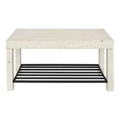 Kate And Laurel Jeran Rustic Farmhouse Bench With Iron Shoe Shelf, 36" X 14" X 20", White, Chic Entry Bench For Decor Or Storage 11 Kate And Laurel Jeran Rustic Farmhouse Bench With Iron Shoe Shelf, 36" X 14" X 20", White, Chic Entry Bench For Decor Or Storage -Amazon Store 41rDzQs0Q6L