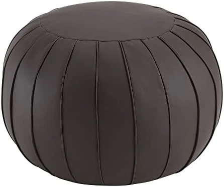 C COMFORTLAND Unstuffed Faux Suede Ottoman Pouf, Round Foot Rest Poof Ottomans, Floor Foot Stool Poufs, Bean Bag Chair Cover With Storage For Living Room, Bedroom, Or Wedding Gifts Grey 12 C COMFORTLAND Unstuffed Faux Suede Ottoman Pouf, Round Foot Rest Poof Ottomans, Floor Foot Stool Poufs, Bean Bag Chair Cover With Storage For Living Room, Bedroom, Or Wedding Gifts Grey - Image 10