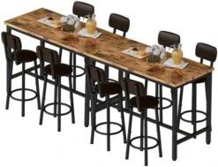 AWQM Small Dining Table Set For 2, Bar Set With 1 Square Table And 2 Upholstered Chairs With Back, Faux Marble Table Breakfast Table With Footrest For Home & Kitchen (White & Gold) 29 AWQM Small Dining Table Set For 2, Bar Set With 1 Square Table And 2 Upholstered Chairs With Back, Faux Marble Table Breakfast Table With Footrest For Home & Kitchen (White & Gold) -Amazon Store 41rOx5lHDTL. AC