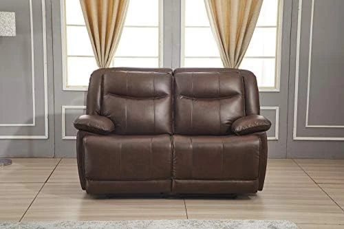 Betsy Furniture Bonded Leather Reclining Sofa Couch Set Living Room Set 8006 (Grey, Glider Chair) 9 Betsy Furniture Bonded Leather Reclining Sofa Couch Set Living Room Set 8006 (Grey, Glider Chair) - Image 7