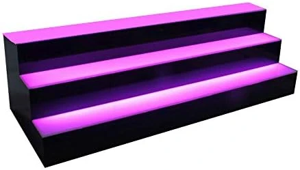 YILIKISS 31 Inch 4 Step LED Lighted Liquor Bottle Display Illuminated Bottle Shelf Home Commercial Bar Shelf Light Changing Shelves With Remote Control,Multiple Colors LED Bar Shelves For Liquor 8 YILIKISS 31 Inch 4 Step LED Lighted Liquor Bottle Display Illuminated Bottle Shelf Home Commercial Bar Shelf Light Changing Shelves With Remote Control,Multiple Colors LED Bar Shelves For Liquor - Image 6