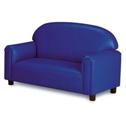 Brand New World Furniture FPVB100 Brand New World Preschool Premium Vinyl Upholstery Sofa, Blue -Amazon Store 41rYJ KT1uL