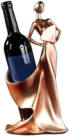 Artpaul Wine Bottle Holder Beauty Lady Statue Wine Bottle Stand Lady Wine Rack Decoration Wine Cork Holder Decor Wine Decor For Kitchen Bar (Golden Red) 9 Artpaul Wine Bottle Holder Beauty Lady Statue Wine Bottle Stand Lady Wine Rack Decoration Wine Cork Holder Decor Wine Decor For Kitchen Bar (Golden Red) - Image 7