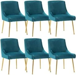 Guyou Kitchen & Dining Room Chairs Set Of 6, Black Velvet Dining Chairs Upholstered Accent Chairs Side Chairs For Kitchen Dining Room Living Room Bedroom (Black) 23 Guyou Kitchen & Dining Room Chairs Set Of 6, Black Velvet Dining Chairs Upholstered Accent Chairs Side Chairs For Kitchen Dining Room Living Room Bedroom (Black) -Amazon Store 41rkrxgD sL. AC