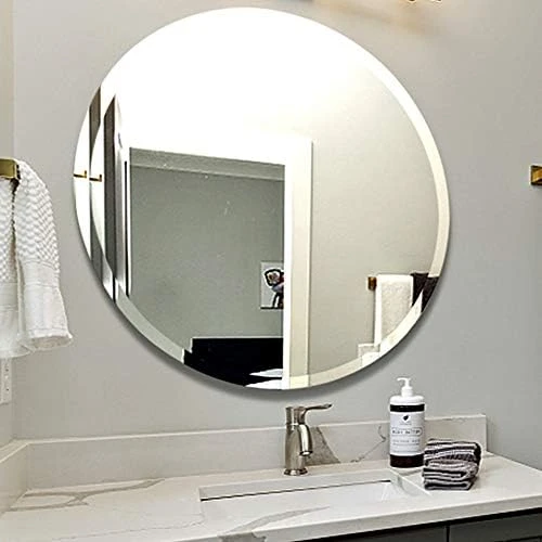 UMZODO 30 Inch Circle Wall Mirror, Brushed Black Metal Framed Round Mirror For Bathroom Vanity, Bedroom Decor, Living Room, Entryway 10 UMZODO 30 Inch Circle Wall Mirror, Brushed Black Metal Framed Round Mirror For Bathroom Vanity, Bedroom Decor, Living Room, Entryway - Image 8