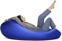 Jaxx Nimbus Spandex Bean Bag Chair For Adults-Furniture For Rec, Family Rooms And More, Large, Navy -Amazon Store 41rzeROMCcL. AC