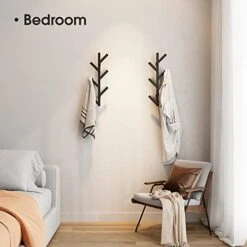 RRG Vertical Coat Rack Wall Mounted 16 Inch, Metal Vertical Hat Rack For Wall, Modern Wall Coat Tree For Hats, Jackets, Bags, Entryway Bedroom (Height 16") -Amazon Store 41s8bhPqxjL