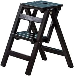 Portable Step Stoo - 2 Wood For Adult Folding Ladder 2 Tier Ladder-Shaped Plant Stand Display Rack Shelf (C) (A) -Amazon Store 41sDcE6sypL. AC
