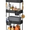 Pipishell Slim Storage Cart With Wheels, 4 Tier Bathroom Storage Organizer Rolling Utility Cart For Bathroom Kitchen Laundry Room Office Narrow Place (Black) 2 Pipishell Slim Storage Cart With Wheels, 4 Tier Bathroom Storage Organizer Rolling Utility Cart For Bathroom Kitchen Laundry Room Office Narrow Place (Black) -Amazon Store 41sJr2YuoaL