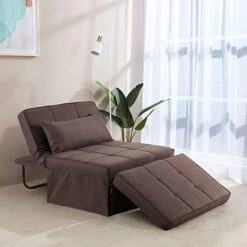 Mdeam Sleeper Chair Bed Sofa Bed 4 In 1 Multi-Function Folding Ottoman Bed With Adjustable Backrest For Small Apartment/Living Room,No Installation(Light Blue) -Amazon Store 41sRPC1bcL. AC