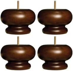 Osborne Wood Products - Colonial Traditional Style Couch Legs (Set Of 4) - Walnut Stain Finish On Authentic Rubber Wood - Overall Dimensions: 3.75" X 5" (Top Dimensions 3.5") 11 Osborne Wood Products - Colonial Traditional Style Couch Legs (Set Of 4) - Walnut Stain Finish On Authentic Rubber Wood - Overall Dimensions: 3.75" X 5" (Top Dimensions 3.5") -Amazon Store 41sV9xOVMcL. AC