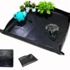 39.4" X 39.4" Large Plant Repotting Mat For Indoor Plants, Portable And Foldable Gardening Mat, Waterproof Transplanting Potting Mat In Garden Outdoor