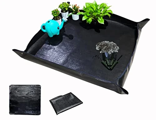 39.4" X 39.4" Large Plant Repotting Mat For Indoor Plants, Portable And Foldable Gardening Mat, Waterproof Transplanting Potting Mat In Garden Outdoor 3 39.4" X 39.4" Large Plant Repotting Mat For Indoor Plants, Portable And Foldable Gardening Mat, Waterproof Transplanting Potting Mat In Garden Outdoor