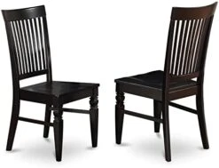 East West Furniture WEC-BLK-W Weston Dining Chairs - Slat Back Wood Seat Kitchen Chairs, Set Of 2, Black 14 East West Furniture WEC-BLK-W Weston Dining Chairs - Slat Back Wood Seat Kitchen Chairs, Set Of 2, Black -Amazon Store 41sVIqyXEDL. AC