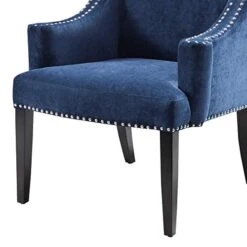 Madison Park Marcel Accent Chairs - Hardwood, Faux Velvet Living Room Chairs - Blue Navy, Classic Elegant Style Living Room Sofa Furniture - 1 Piece Swoop Wing Arm Bedroom Chairs Seats 7 Madison Park Marcel Accent Chairs - Hardwood, Faux Velvet Living Room Chairs - Blue Navy, Classic Elegant Style Living Room Sofa Furniture - 1 Piece Swoop Wing Arm Bedroom Chairs Seats -Amazon Store 41sW6RbIK3L