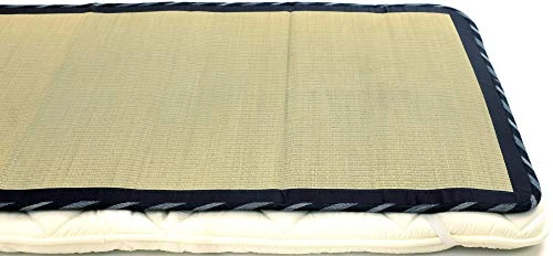MIINA Japanese Traditional Igusa (Rush Grass) Tatami Mattress, Sleeping Mat, Japanese Futon Mattress, Goza Mat (Twin, Natural) 35” X 79” 3 MIINA Japanese Traditional Igusa (Rush Grass) Tatami Mattress, Sleeping Mat, Japanese Futon Mattress, Goza Mat (Twin, Natural) 35” X 79”