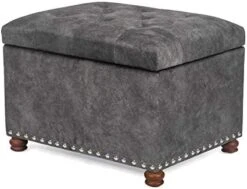 Joveco 24" Ottoman With Storage For Living Room Rectangular Fabric Tufted Bench Footrest - Light Grey 21 Joveco 24" Ottoman With Storage For Living Room Rectangular Fabric Tufted Bench Footrest - Light Grey -Amazon Store 41sfcmsWwxL. AC
