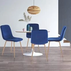Springfavor Blue Velvet Dining Chairs Set Of 4 Kitchen & Dining Room Chairs With Sturdy Metal Legs Upholstered Mid Century Modern Dining Chairs For Living Room/Kitchen/Bedroom 18 Springfavor Blue Velvet Dining Chairs Set Of 4 Kitchen & Dining Room Chairs With Sturdy Metal Legs Upholstered Mid Century Modern Dining Chairs For Living Room/Kitchen/Bedroom -Amazon Store 41shaw9Gi8L. AC