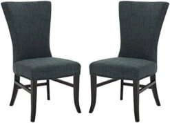 Amazon Brand – Stone & Beam Reinhart Classic Upholstered Dining Chair, 20.5"W, Set Of 2, Light Gray -Amazon Store 41slt HXZL. AC