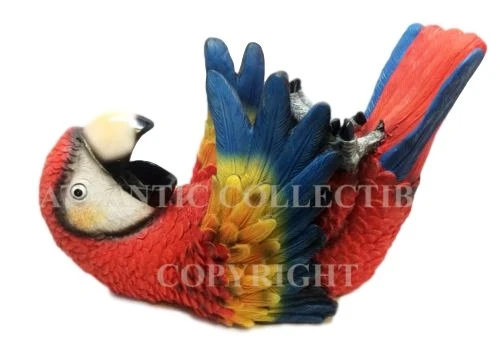 Scarlet Macaw Parrot Bird Wine Holder Oil Bottle Resin Figurine Kitchen Rainforest Decor 4 Scarlet Macaw Parrot Bird Wine Holder Oil Bottle Resin Figurine Kitchen Rainforest Decor - Image 2