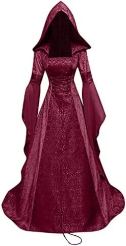 JEGULV Renaissance Dress Women Fairy, 2023 Halloween Womens Vintage Medieval Irish Over Dress Peasant Maxi Dress Ball Gown -Amazon Store 41t6ioZKpL. AC